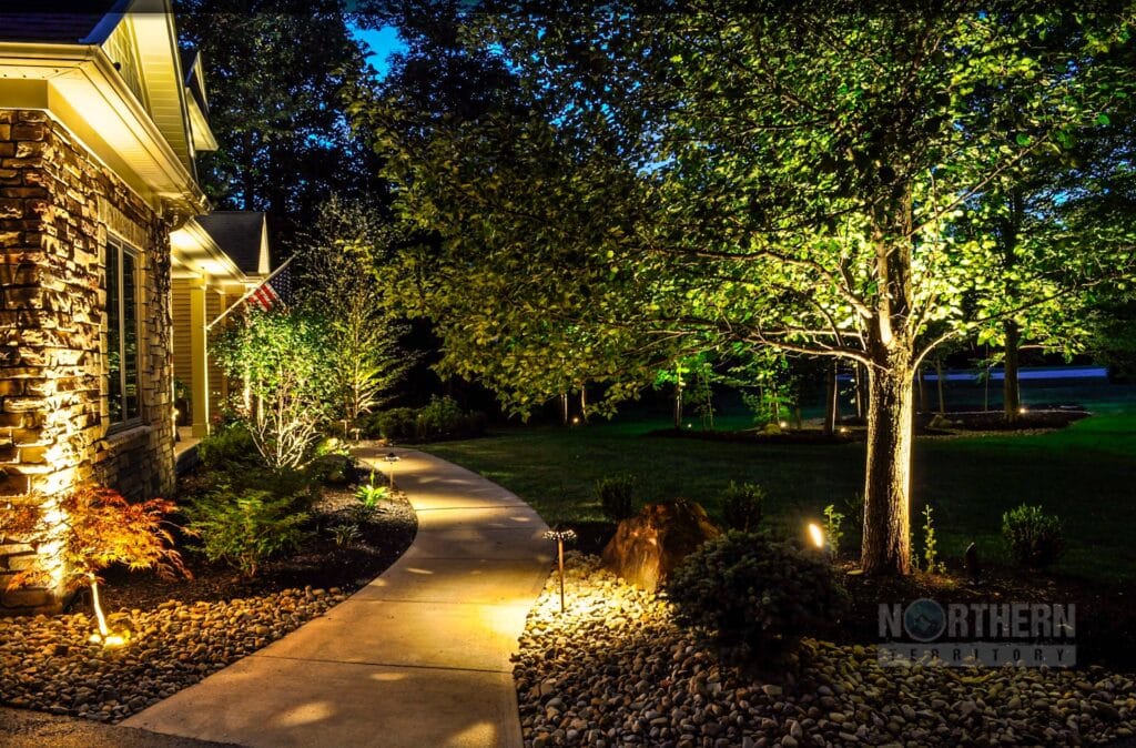 Walkway leading to front door