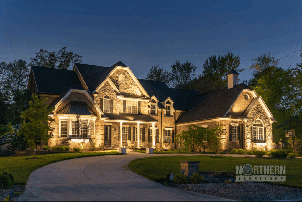 Driveway leading up to Prestige house