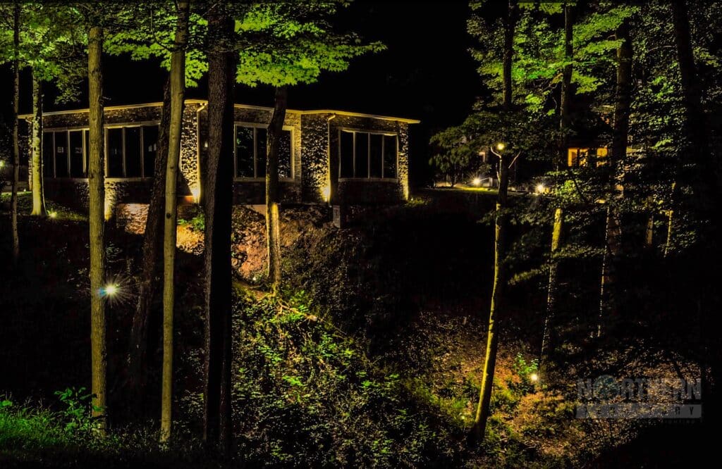 Far view of house lighting