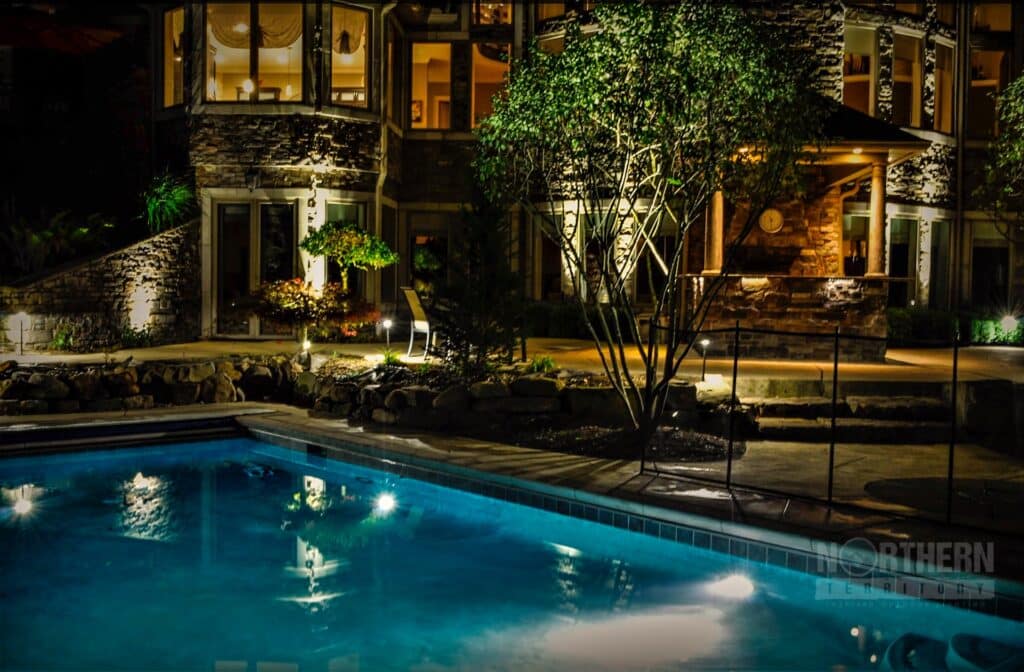 Backyard pool at Estate House
